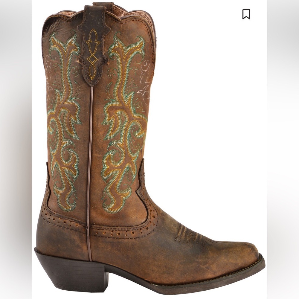 Justin Boots Brown Womans Country Boots Size 6
